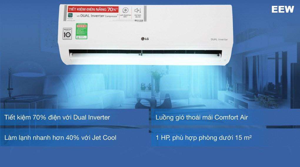 Hình ảnh minh họa: Điều Hòa Treo Tường Lg 9.000btu 1 Chiều Inverter V10enh