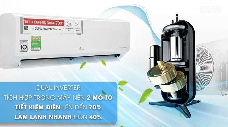 Hình ảnh minh họa: Điều Hòa Treo Tường Lg 9.000btu 1 Chiều Inverter V10enh