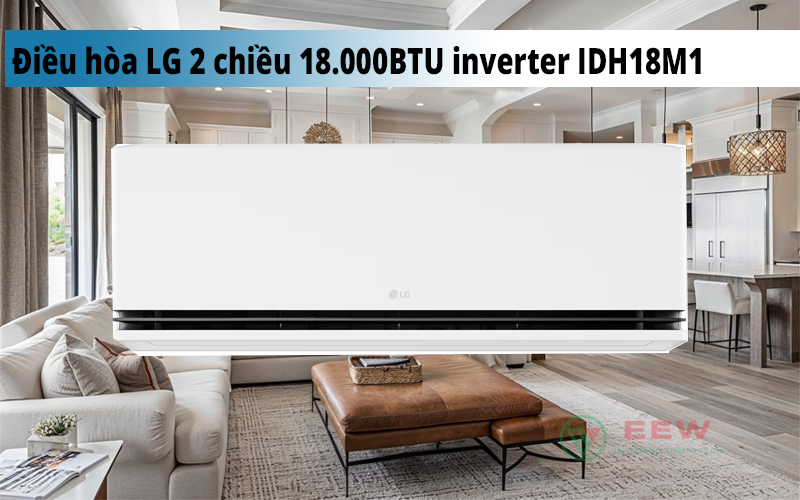 Hình ảnh minh họa: Điều Hòa Lg 2 Chiều 18.000btu Inverter Idh18m1