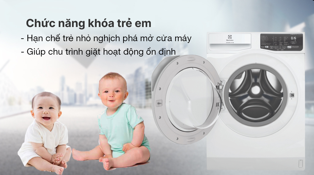 Tiện Ích: Máy Giặt Electrolux Ultimatecare 100 Inverter 9 Kg Ewf9025dqwb
