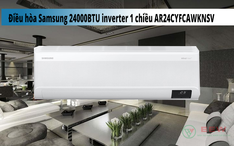 Hình ảnh minh họa: Điều Hòa Samsung 24000btu Inverter 1 Chiều Ar24cyfcawknsv