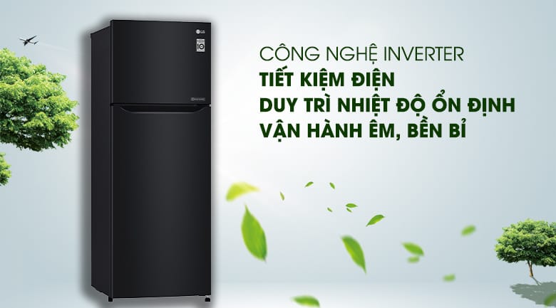 Hình ảnh minh họa: Tủ Lạnh Lg 2 Cánh 209l Smart Inverter Gn-b222wb