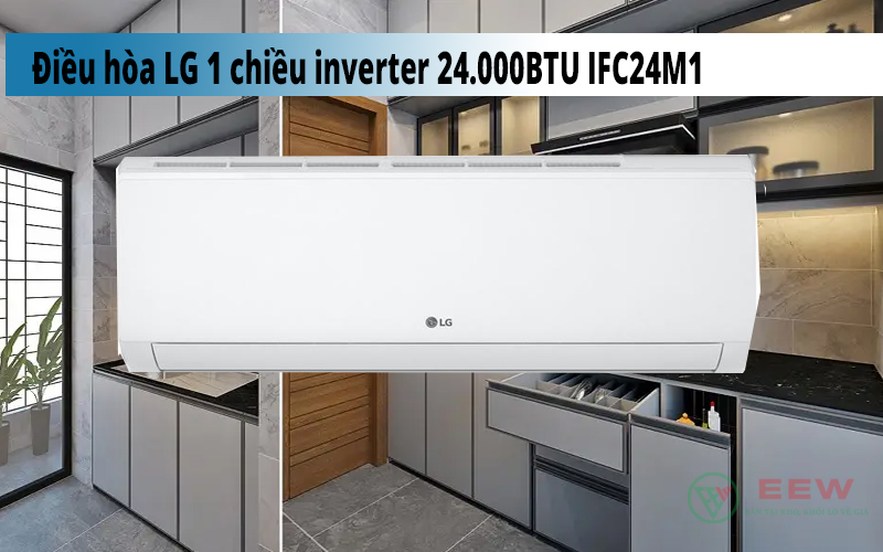 Hình ảnh minh họa: Điều Hòa Lg 1 Chiều Inverter 24.000btu Ifc24m1