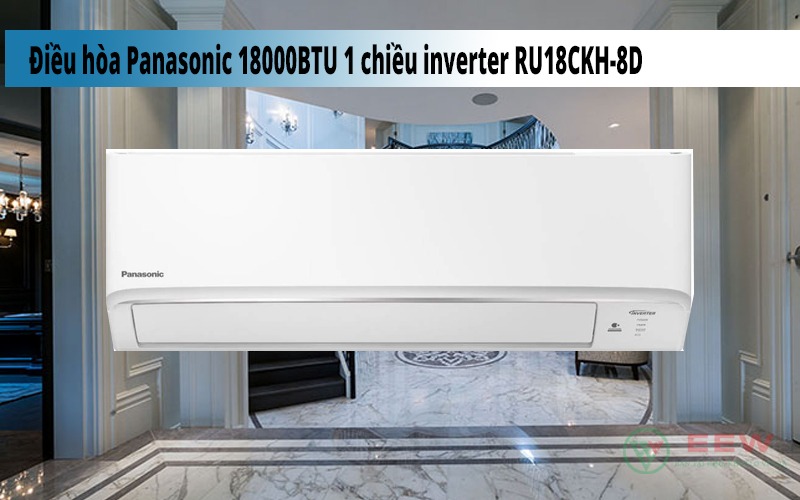 Hình ảnh minh họa: Điều Hòa Panasonic 18000btu 1 Chiều Inverter Ru18ckh-8d
