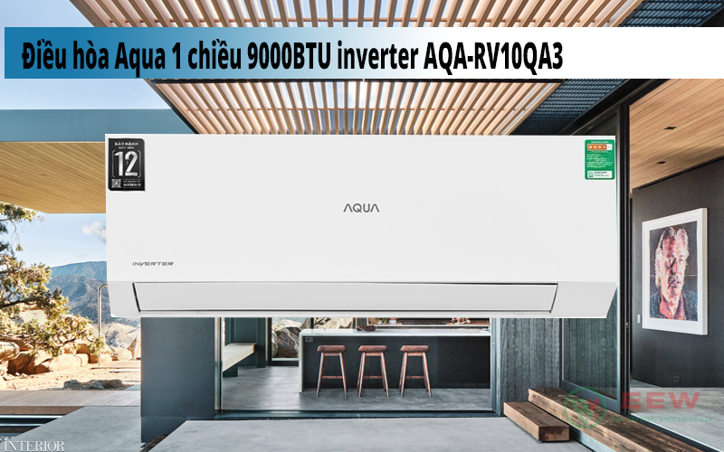 Hình ảnh minh họa: Điều Hòa Aqua 1 Chiều 9000btu Inverter Aqa-rv10qa3