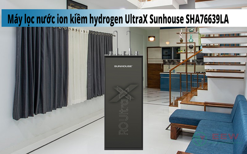 Hình ảnh minh họa: Máy Lọc Nước Ion Kiềm Hydrogen Ultrax Sunhouse Sha76639la