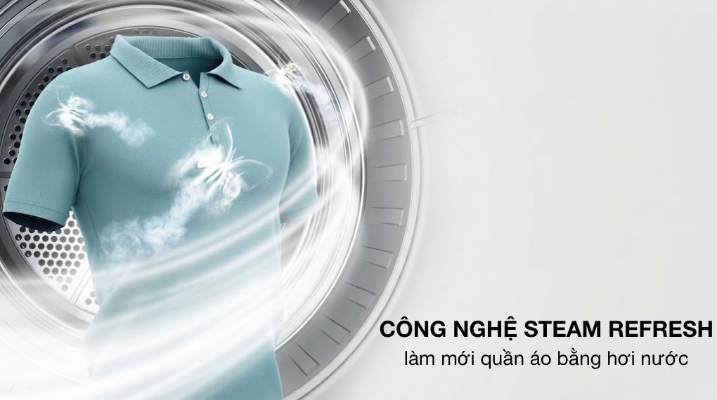 Hình ảnh minh họa: Máy Sấy Bơm Nhiệt Hisense 8 Kg Dh80n1t
