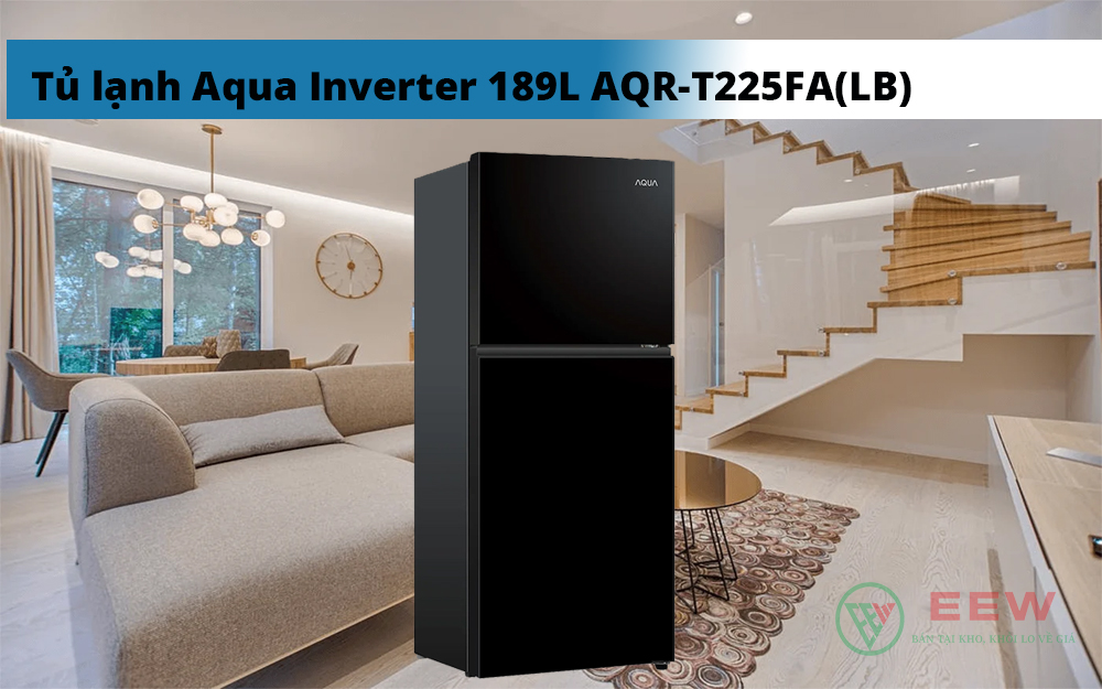 Hình ảnh minh họa: Tủ Lạnh Aqua Inverter 189l Aqr-t225fa(lb)