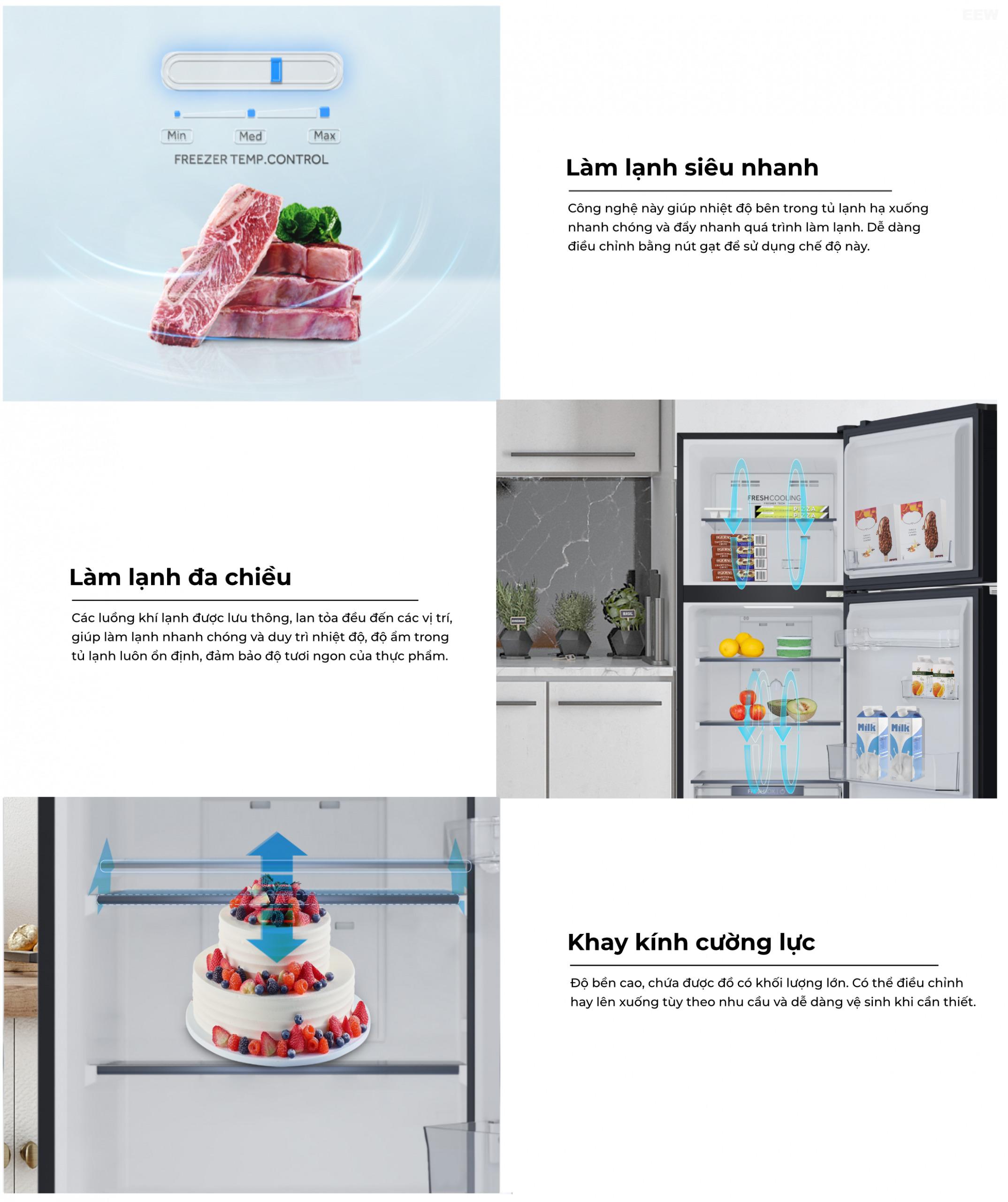 Hình ảnh minh họa: Tủ Lạnh Aqua Inverter 189l Aqr-t225fa(lb)