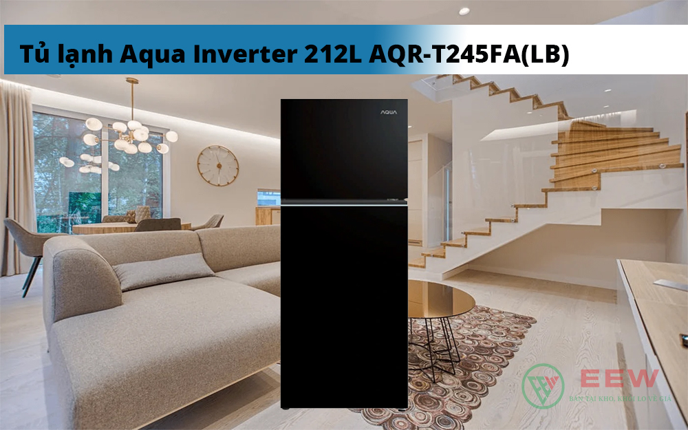 Hình ảnh minh họa: Tủ Lạnh Aqua Inverter 212l Aqr-t245fa(lb)