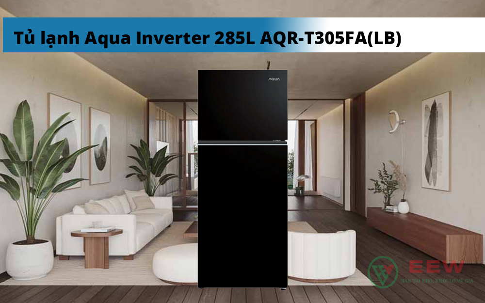 Hình ảnh minh họa: Tủ Lạnh Aqua Inverter 285l Aqr-t305fa(lb)