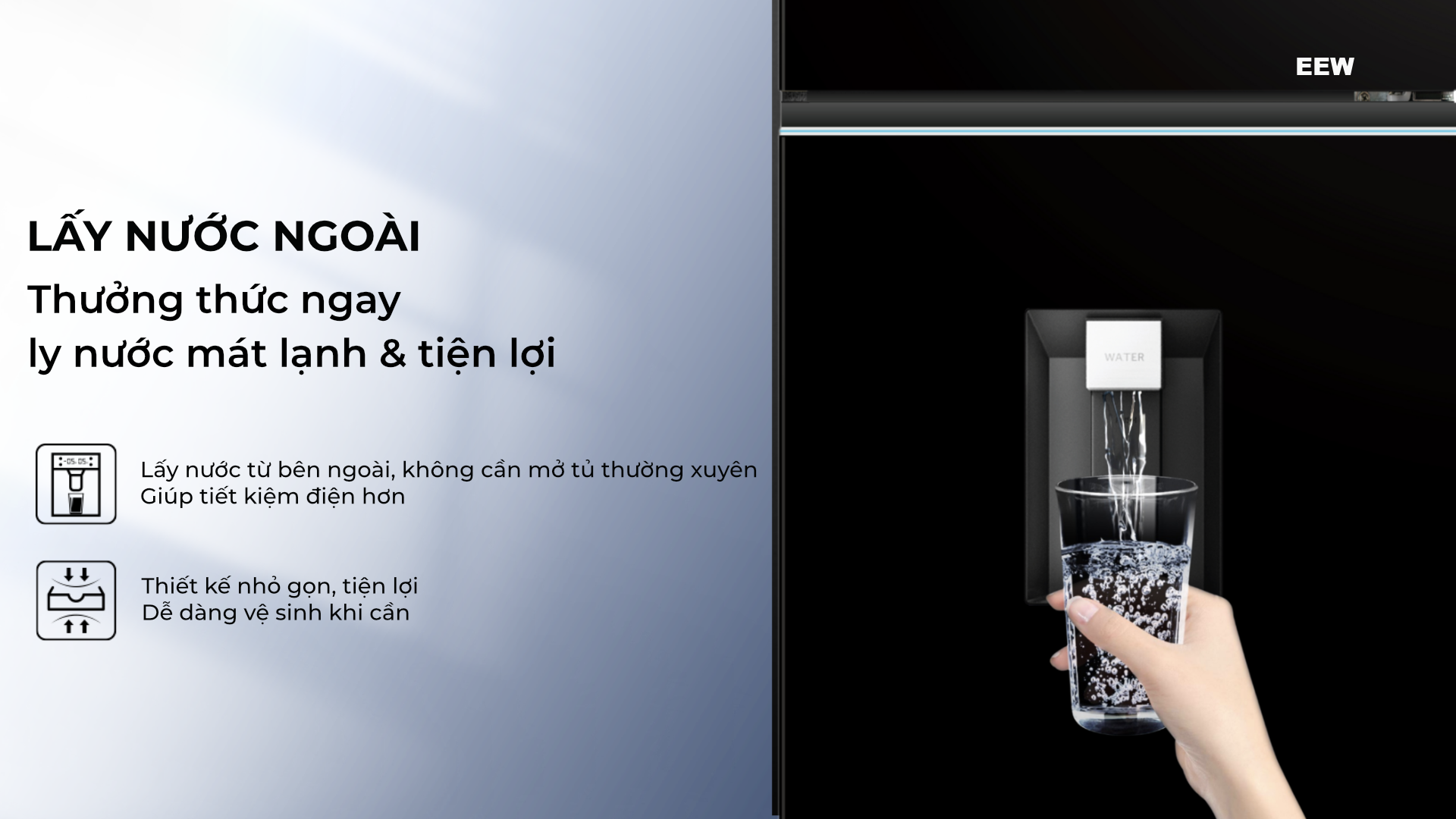 Hình ảnh minh họa: Tủ Lạnh Aqua Inverter 285l Aqr-t305fa(lb)