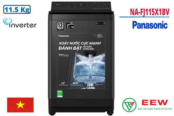 Hình ảnh minh họa: Máy Giặt Panasonic Inverter 11.5 Kg Na-fj115x1bv