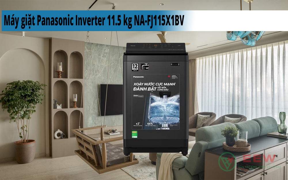 Hình ảnh minh họa: Máy Giặt Panasonic Inverter 11.5 Kg Na-fj115x1bv
