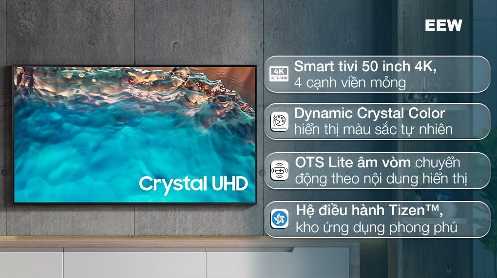 Hình ảnh minh họa: Smart Tivi Samsung 4k Crystal Uhd 50 Inch Ua50u8000fkxxv