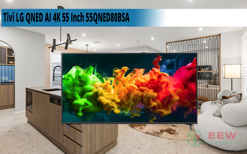 Hình ảnh minh họa: Tivi Lg Qned Ai 4k 55 Inch 55qned80bsa