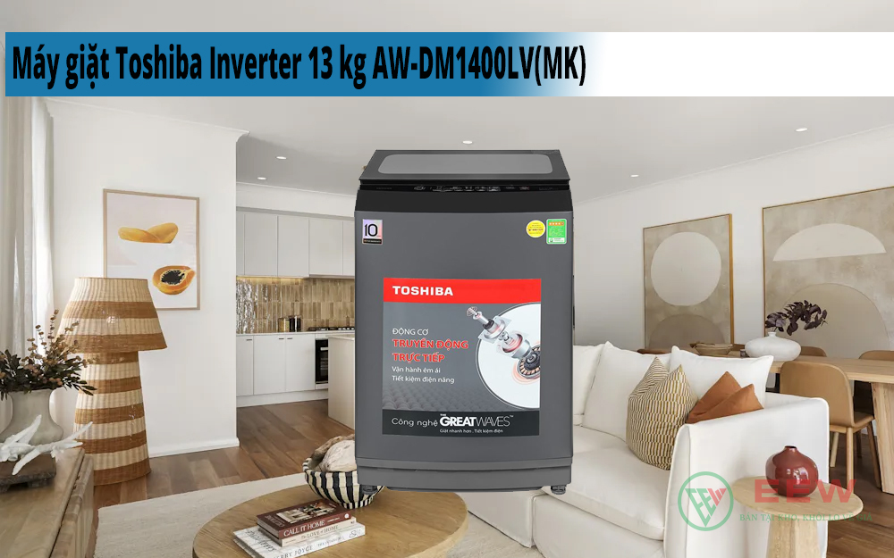 Hình ảnh minh họa: Máy Giặt Toshiba Inverter 13 Kg Aw-dm1400lv(mk)
