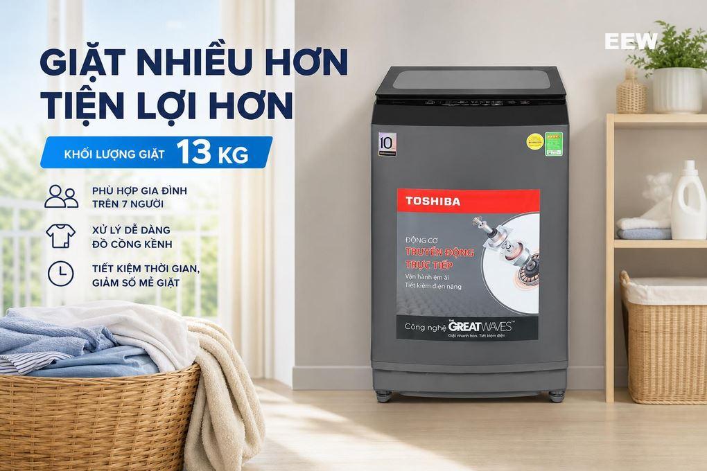 Hình ảnh minh họa: Máy Giặt Toshiba Inverter 13 Kg Aw-dm1400lv(mk)