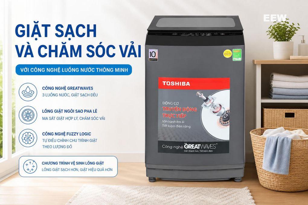 Hình ảnh minh họa: Máy Giặt Toshiba Inverter 13 Kg Aw-dm1400lv(mk)