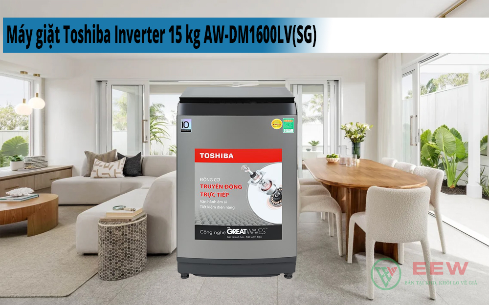 Hình ảnh minh họa: Máy Giặt Toshiba Inverter 15 Kg Aw-dm1600lv(sg)
