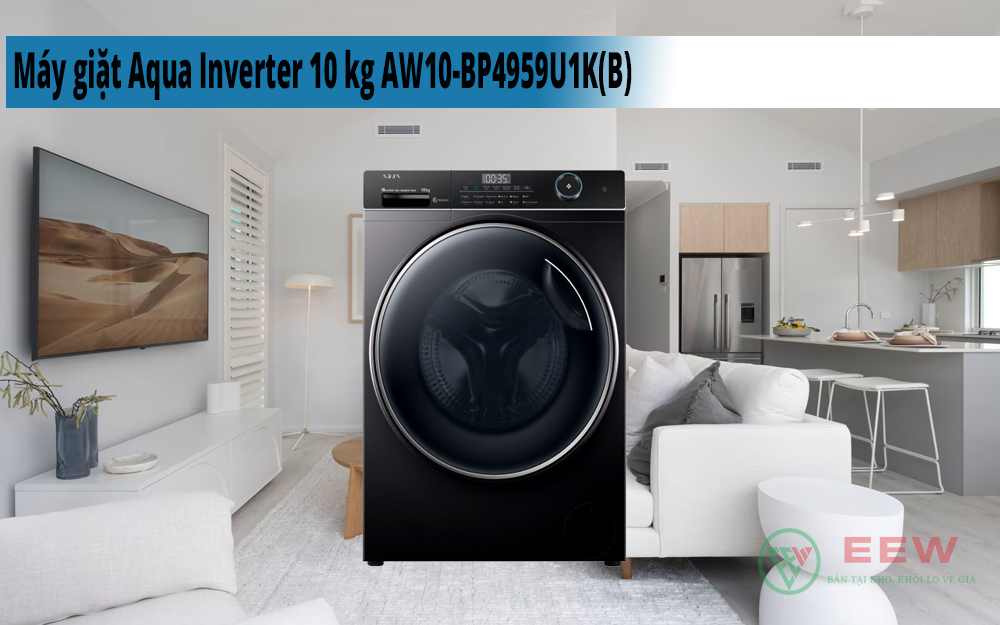 Hình ảnh minh họa: Máy Giặt Aqua Inverter 10 Kg Aw10-bp4959u1k(b)