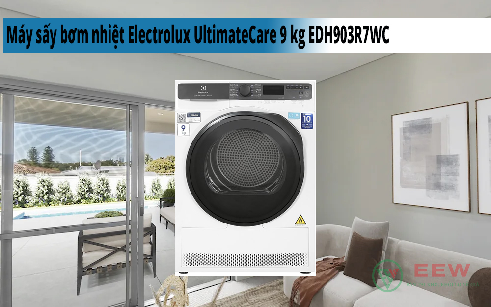 Hình ảnh minh họa: Máy Sấy Bơm Nhiệt Electrolux Ultimatecare 9 Kg Edh903r7wc