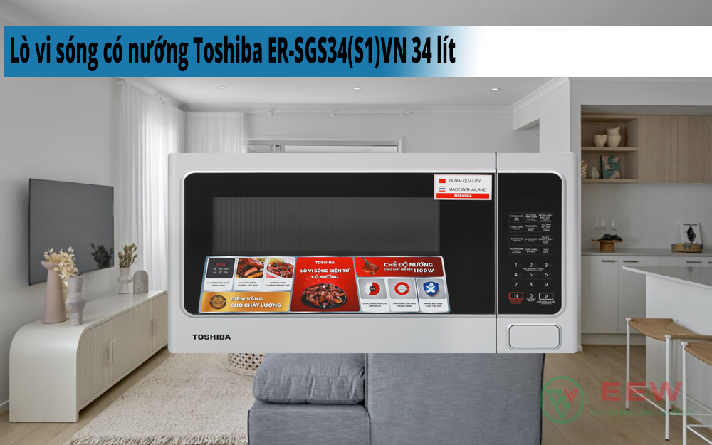 Hình ảnh minh họa: Lò Vi Sóng Có Nướng Toshiba Er-sgs34(s1)vn 34 Lít