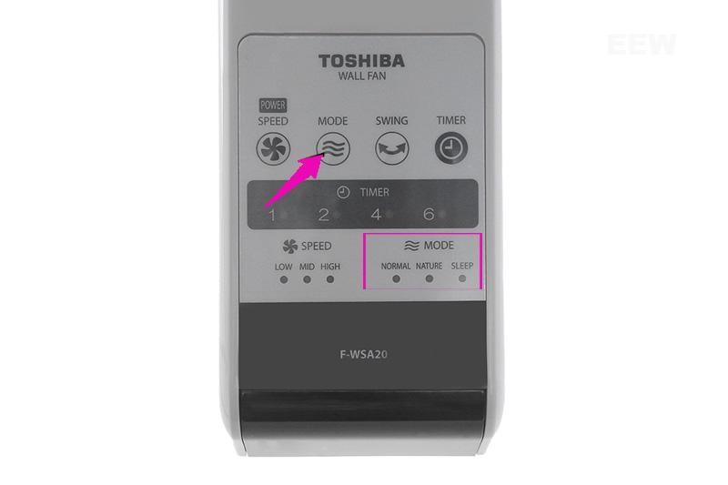 Hình ảnh minh họa: Quạt Treo Tường Toshiba 3 Cánh F-wsa20(h)vn 55w