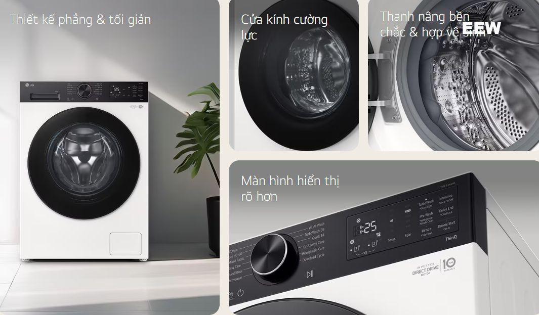 Hình ảnh minh họa: Máy Giặt Lg Inverter Lồng Ngang 10kg Fx1410n5w