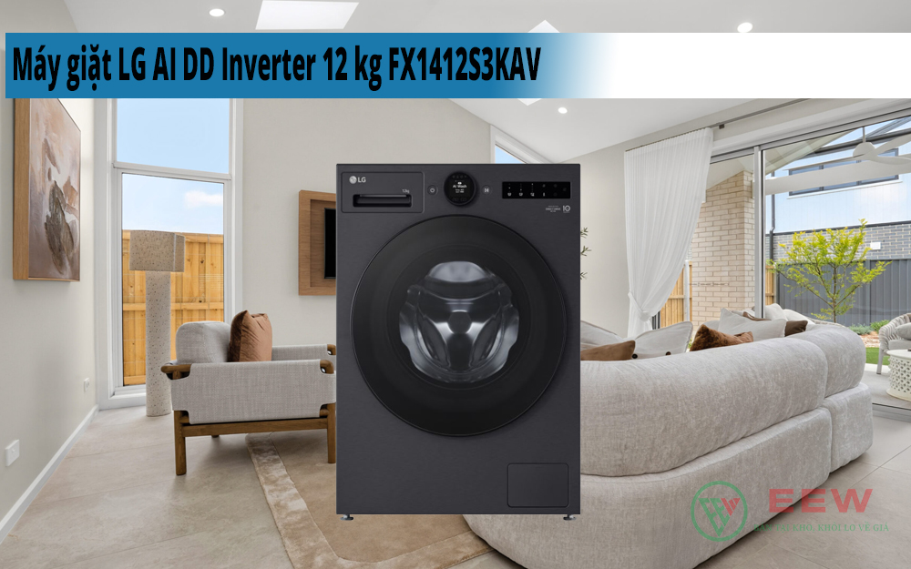 Hình ảnh minh họa: Máy Giặt Lg Ai Dd Inverter 12 Kg Fx1412s3kav