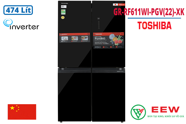 Hình ảnh minh họa: Tủ Lạnh Toshiba Inverter 474 Lít Multi Door Gr-rf611wi-pgv(22)-xk