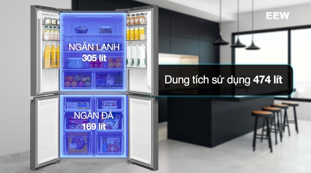 Hình ảnh minh họa: Tủ Lạnh Toshiba Inverter 474 Lít Multi Door Gr-rf611wi-pgv(22)-xk