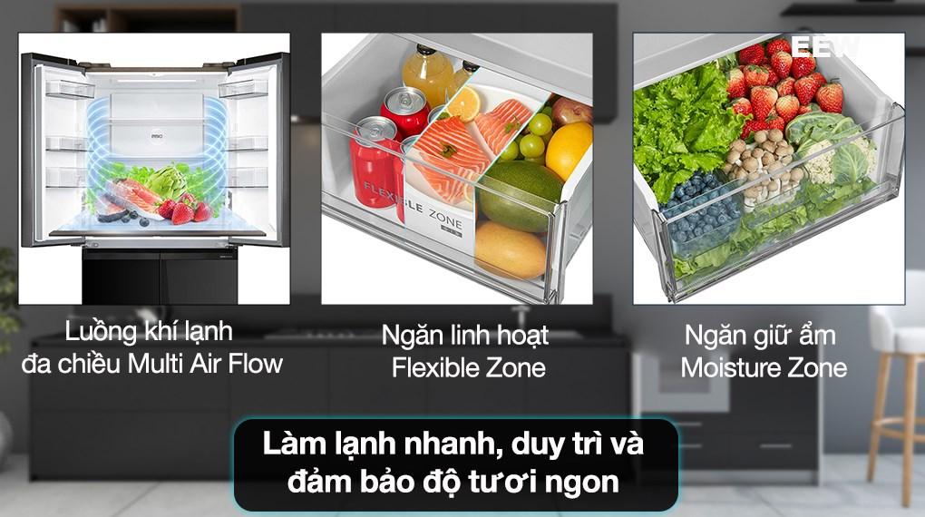 Hình ảnh minh họa: Tủ Lạnh Toshiba Inverter 474 Lít Multi Door Gr-rf611wi-pgv(22)-xk