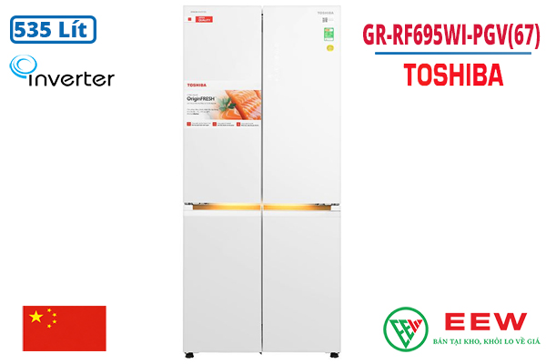 Hình ảnh minh họa: Tủ Lạnh Toshiba Inverter 535 Lít Japandi Multi Door Gr-rf695wi-pgv(67)