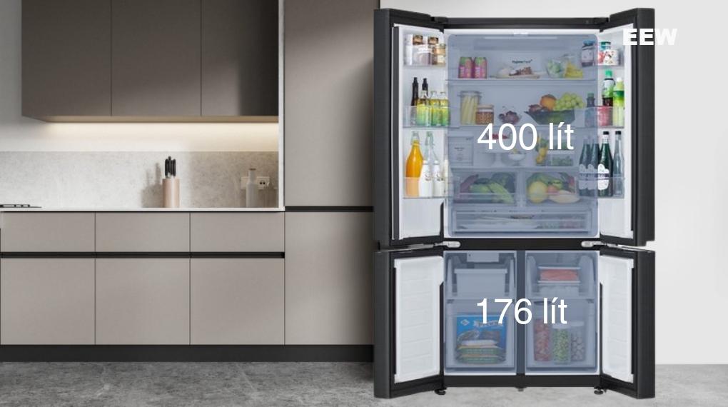 Hình ảnh minh họa: Tủ Lạnh Lg Inverter 576 Lít Multi Door Instaview Lfd58blmai