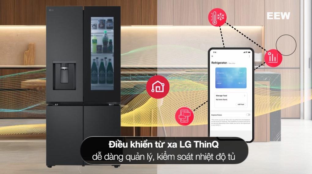 Hình ảnh minh họa: Tủ Lạnh Lg Inverter 576 Lít Multi Door Instaview Lfd58blmai