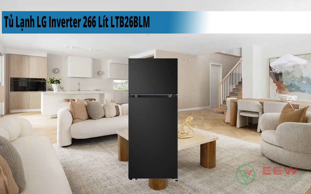 Hình ảnh minh họa: Tủ Lạnh Lg Inverter 266 Lít Ltb26blm