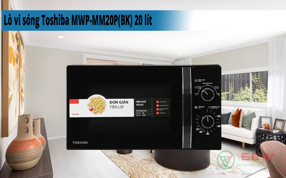 Hình ảnh minh họa: Lò Vi Sóng Toshiba Mw2-mm20p(bk) 20 Lít