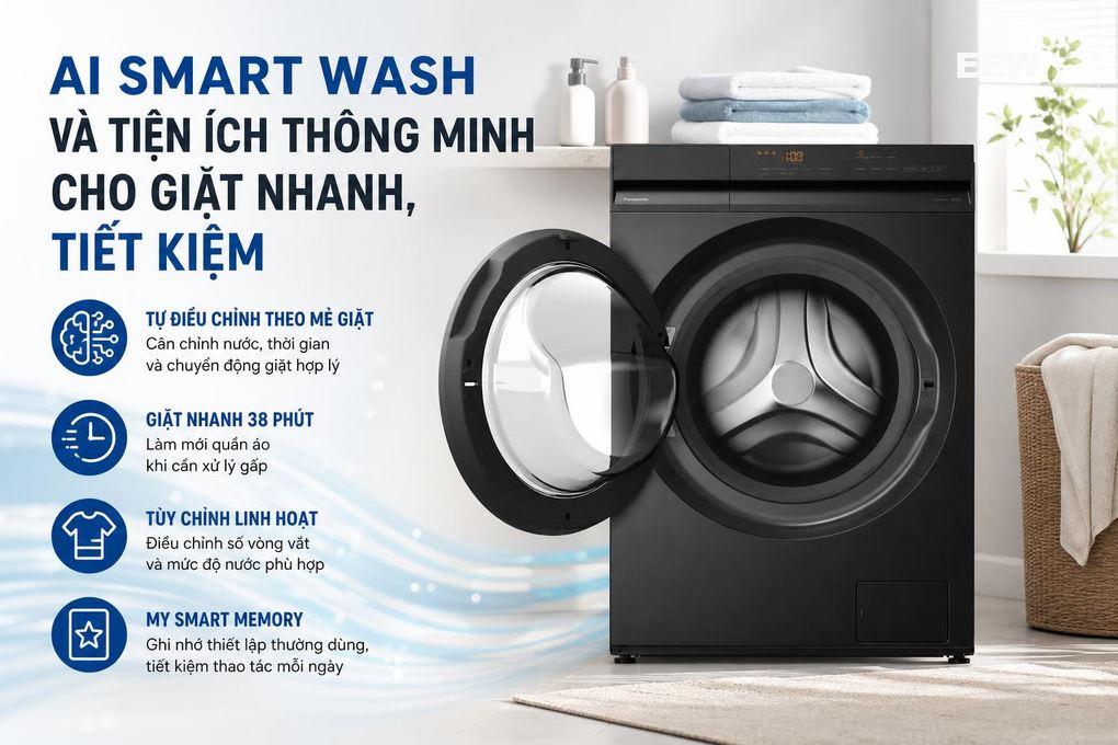 Hình ảnh minh họa: Máy Giặt Panasonic Inverter 10 Kg Na-20vdg1bvt