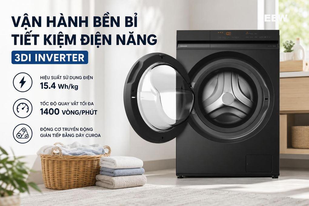 Hình ảnh minh họa: Máy Giặt Panasonic Inverter 10 Kg Na-20vdg1bvt