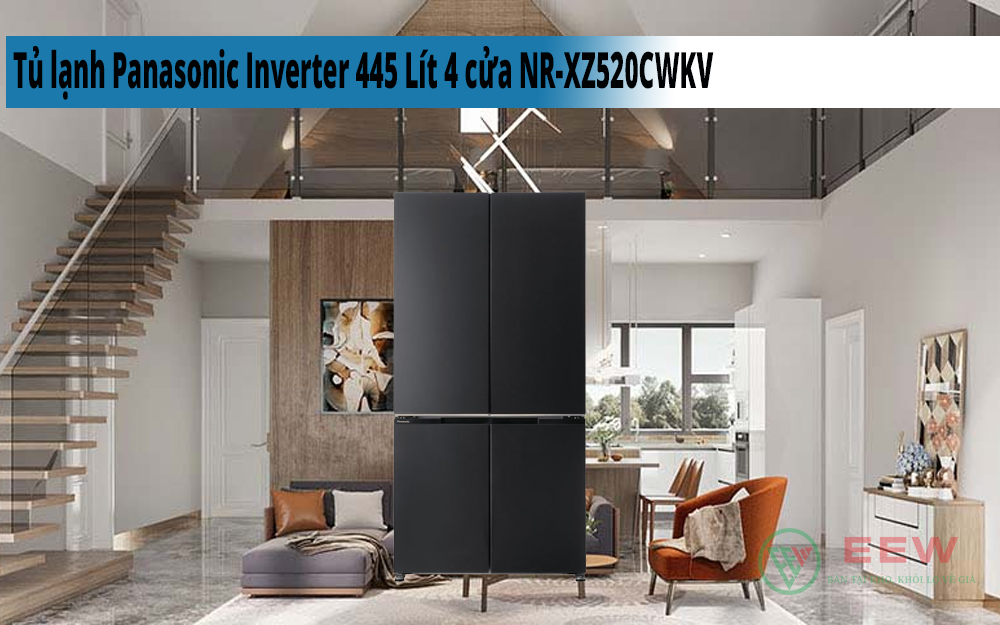 Hình ảnh minh họa: Tủ Lạnh Panasonic Inverter 445 Lít 4 Cửa Nr-xz520cwkv