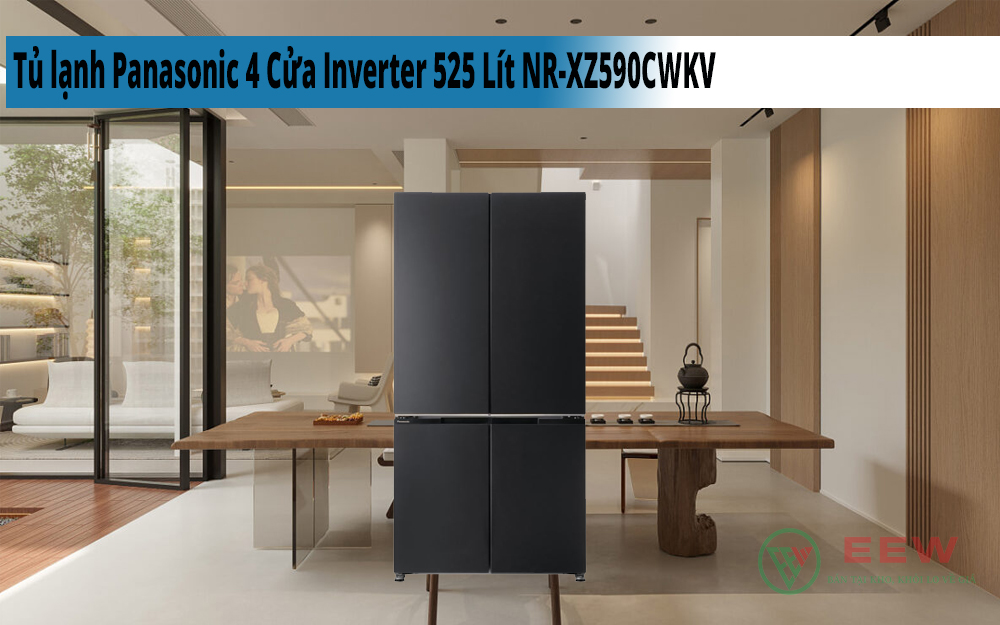 Hình ảnh minh họa: Tủ Lạnh Panasonic 4 Cửa Inverter 525 Lít Nr-xz590cwkv