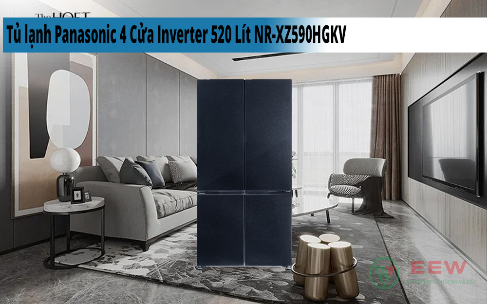 Hình ảnh minh họa: Tủ Lạnh Panasonic 4 Cửa Inverter 520 Lít Nr-xz590hgkv