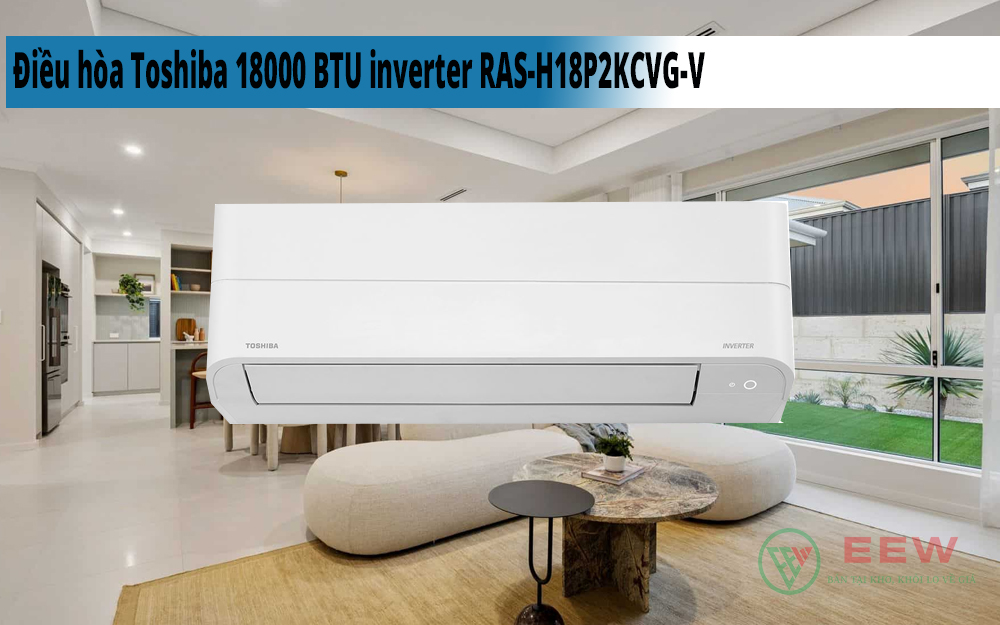 Hình ảnh minh họa: Điều Hòa Toshiba 18000 Btu Inverter Ras-h18p2kcvg-v