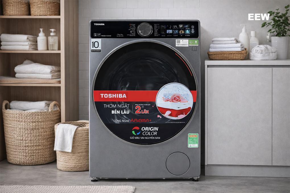 Hình ảnh minh họa: Máy Giặt Sấy Toshiba Inverter Giặt 13 Kg – Sấy 8 Kg Twd-t25bzp140mwv(mg)