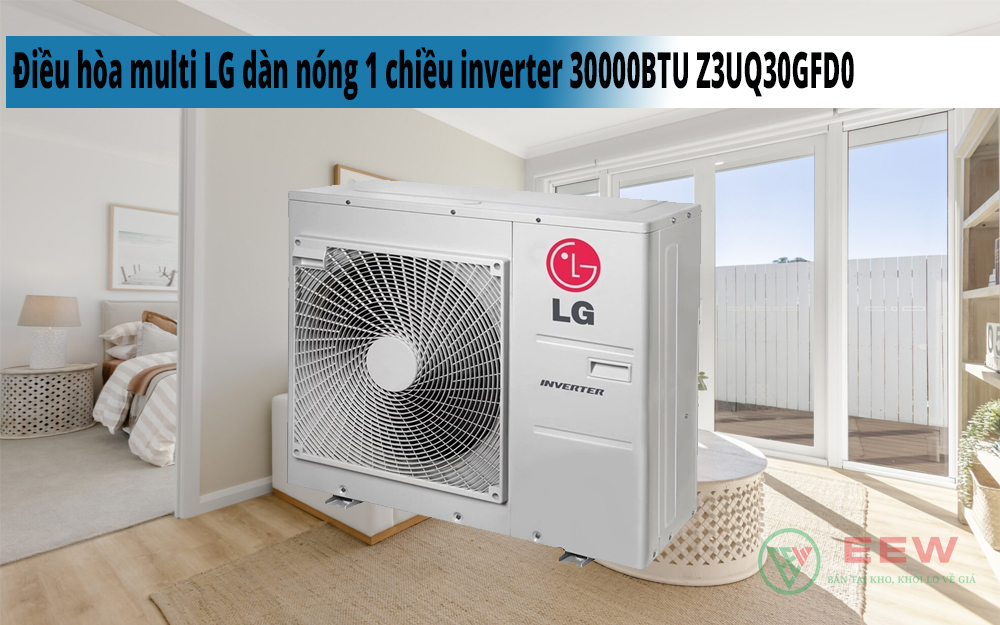 Hình ảnh minh họa: Điều Hòa Multi Lg Dàn Nóng 1 Chiều Inverter 30000btu Z3uq30gfd0