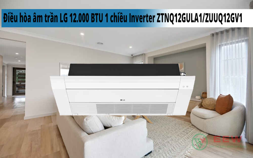 Hình ảnh minh họa: Điều Hòa âm Trần Lg 12.000 Btu 1 Chiều Inverter Ztnq12gula1/zuuq12gv1