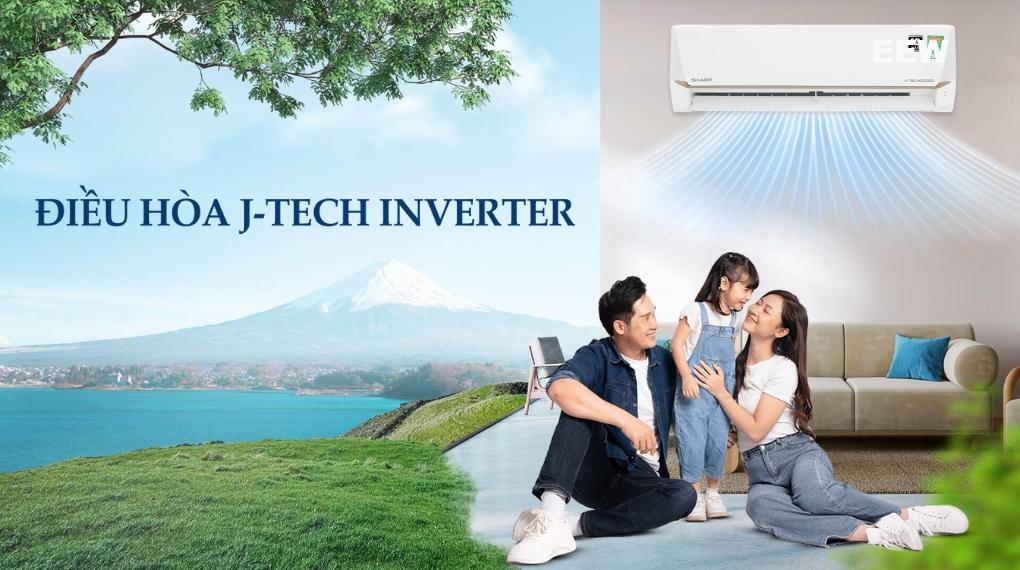 Hình ảnh minh họa: Điều Hòa Sharp 1 Chiều Inverter12000 Btu Ah-x13cewc