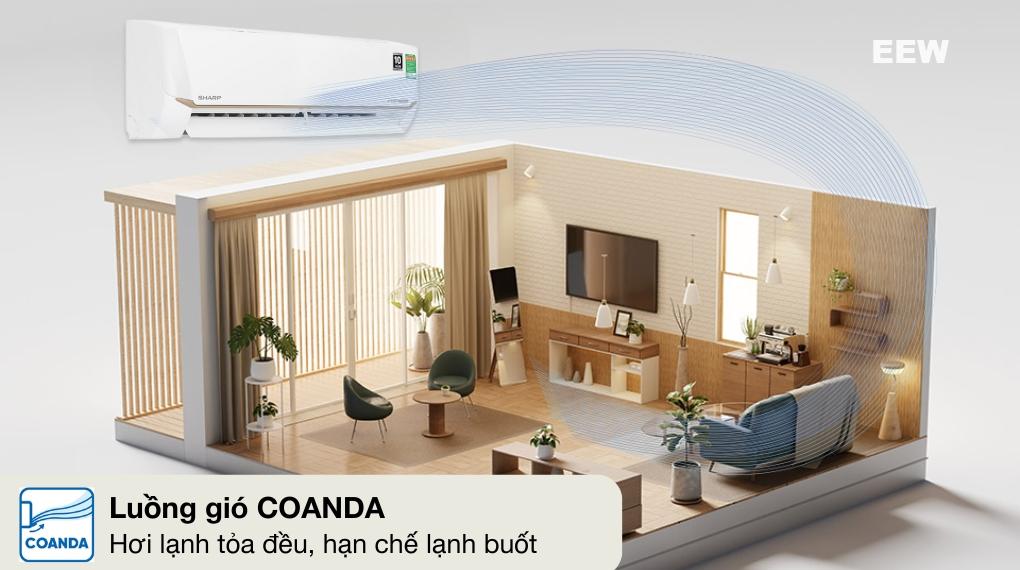 Hình ảnh minh họa: Điều Hòa Sharp 1 Chiều Inverter12000 Btu Ah-x13cewc