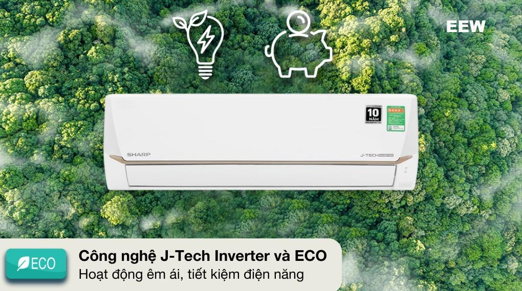Hình ảnh minh họa: Điều Hòa Sharp 1 Chiều Inverter12000 Btu Ah-x13cewc